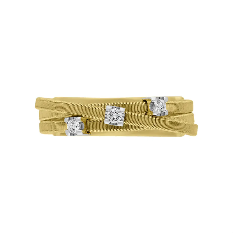 Marco Bicego Goa 18ct Yellow Gold 0.09ct Diamond Ring sold by Jura Watches product image thumbnail 3