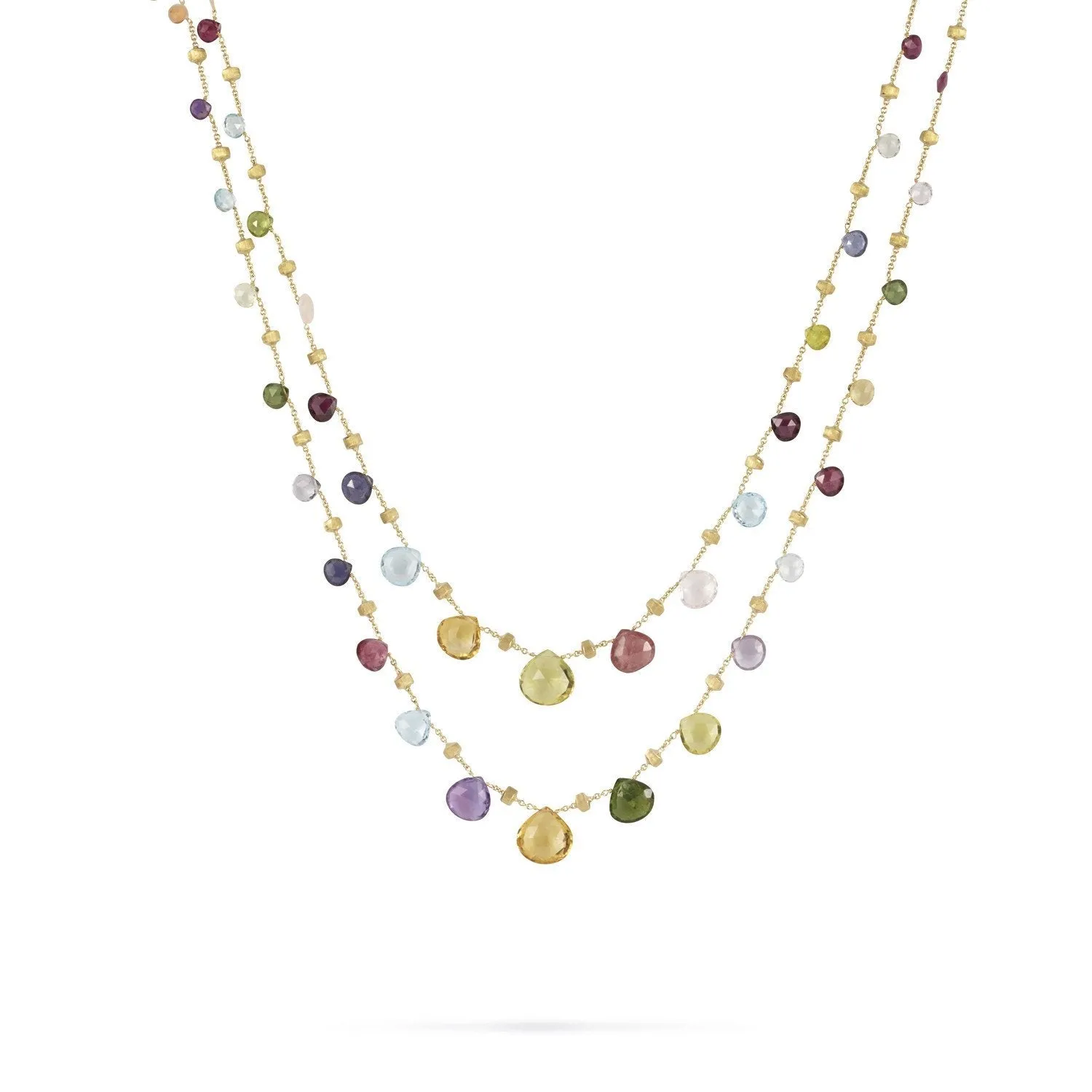 Marco Bicego Paradise 18ct Yellow Gold Mixed Stone Necklace sold by Jura Watches
