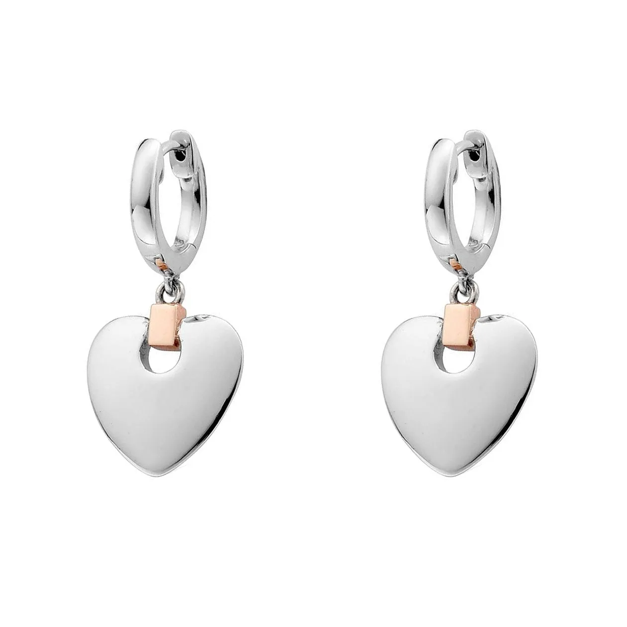 Clogau Cariad Sterling Silver Heart Drop Earrings sold by Jura Watches product image thumbnail 2