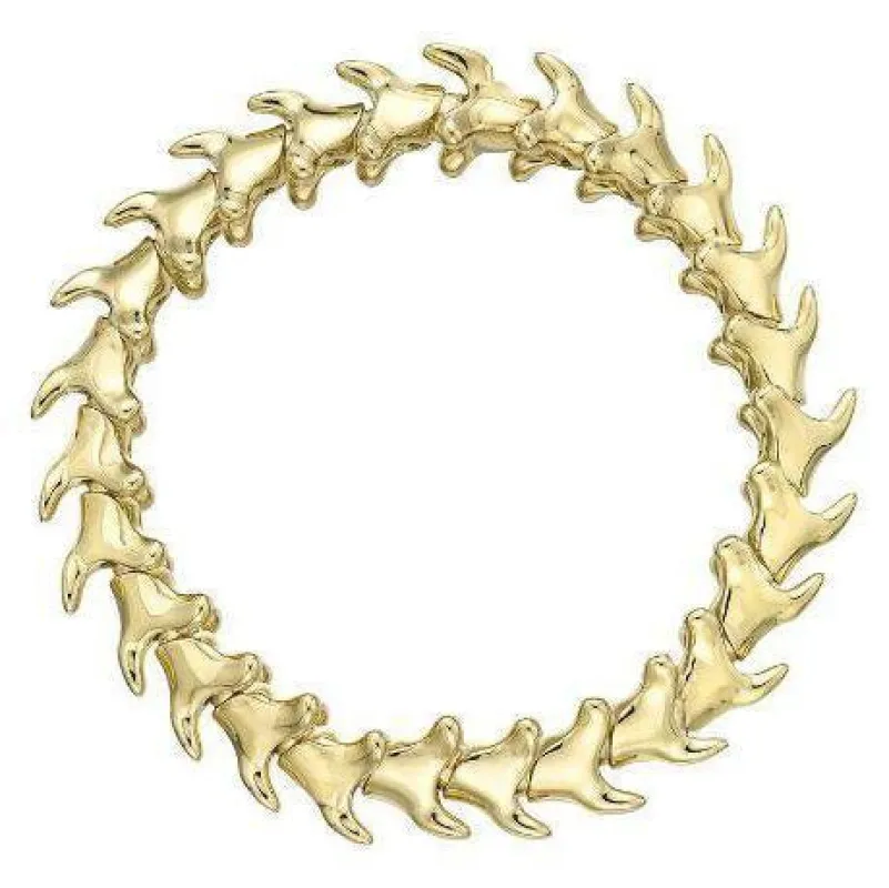 Shaun Leane Serpent Trace 18ct Yellow Gold Plated Sterling Silver Wide Bracelet sold by Jura Watches