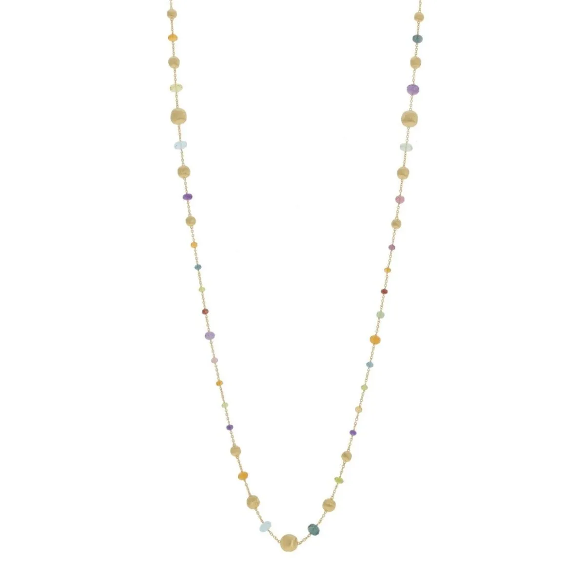 Marco Bicego Africa 18ct Yellow Gold Mixed Stone Necklace sold by Jura Watches