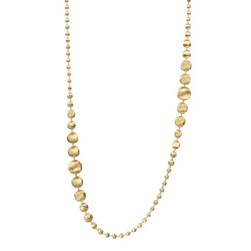 Marco Bicego Africa 18ct Yellow Gold Graduated Long Necklace sold by Jura Watches