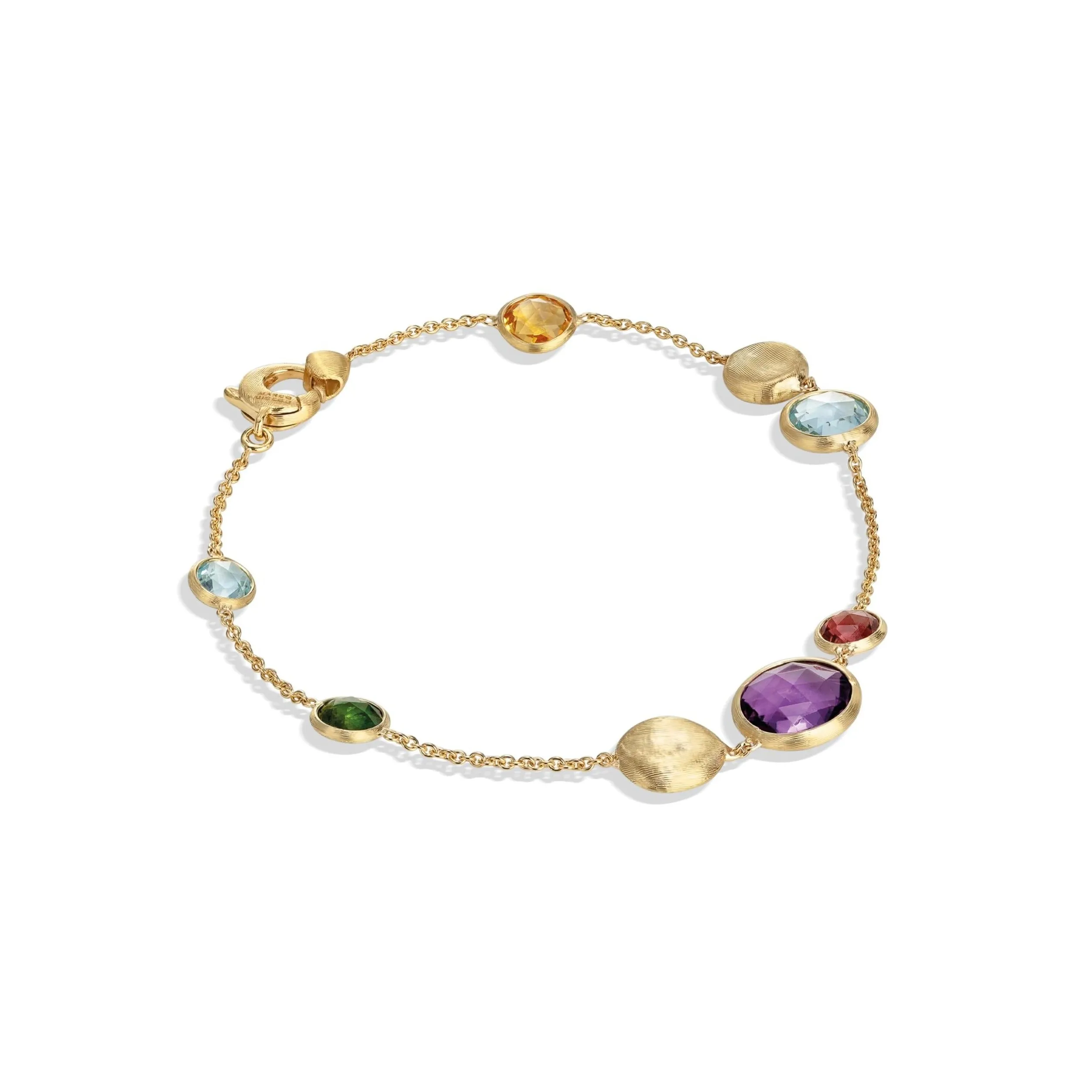 Marco Bicego Jaipur 18ct Yellow Gold Mixed Stone Bracelet sold by Jura Watches