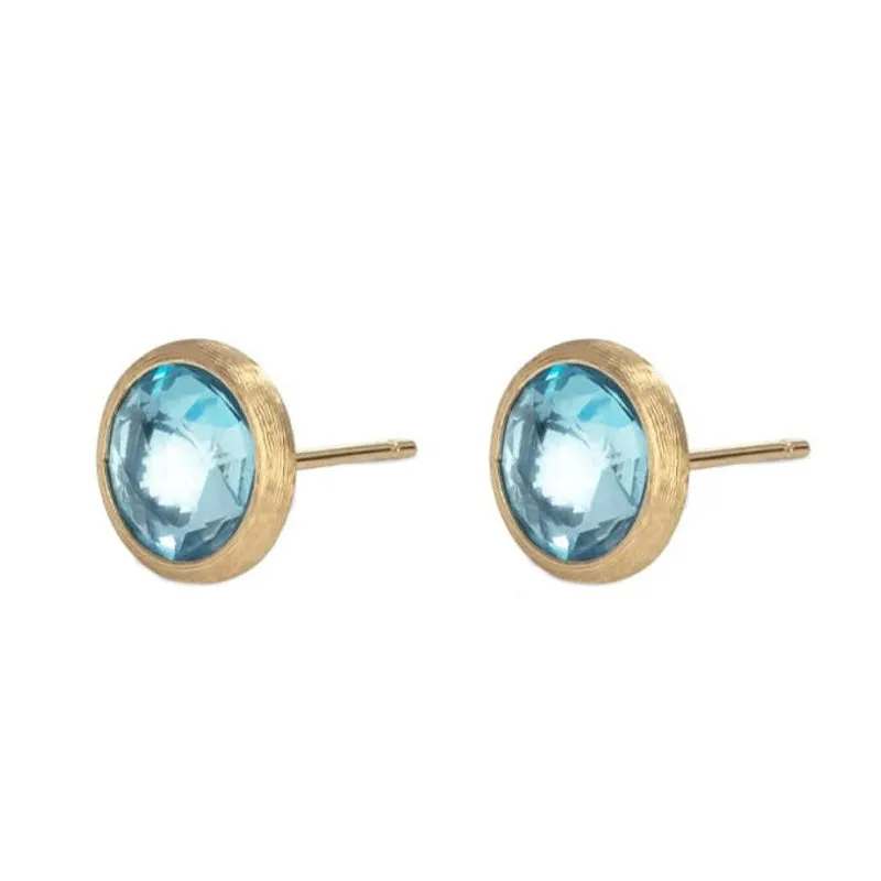 Marco Bicego Jaipur 18ct Yellow Gold Blue Topaz Stud Earrings sold by Jura Watches product image thumbnail 2