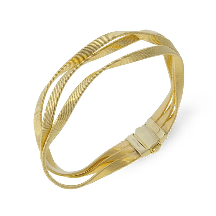 Marco Bicego Marrakech Supreme 18ct Yellow Gold Three Row Bracelet sold by Jura Watches product image thumbnail 2