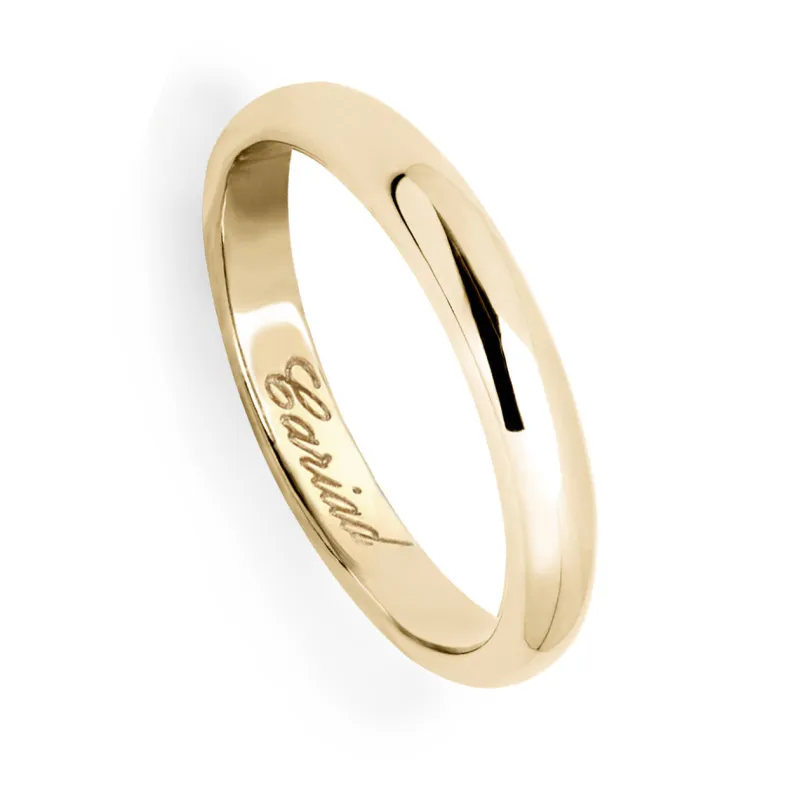 Clogau Windsor 18ct Yellow Gold 3mm Wedding Ring sold by Jura Watches