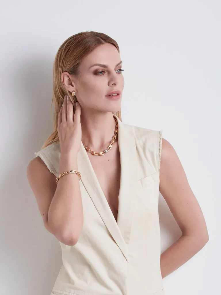 Marco Bicego Lucia 18ct Yellow Gold Small Hoop Earrings sold by Jura Watches product image thumbnail 2