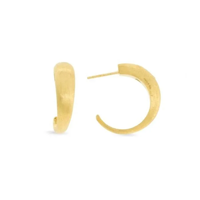 Marco Bicego Lucia 18ct Yellow Gold Medium Hoop Earrings sold by Jura Watches