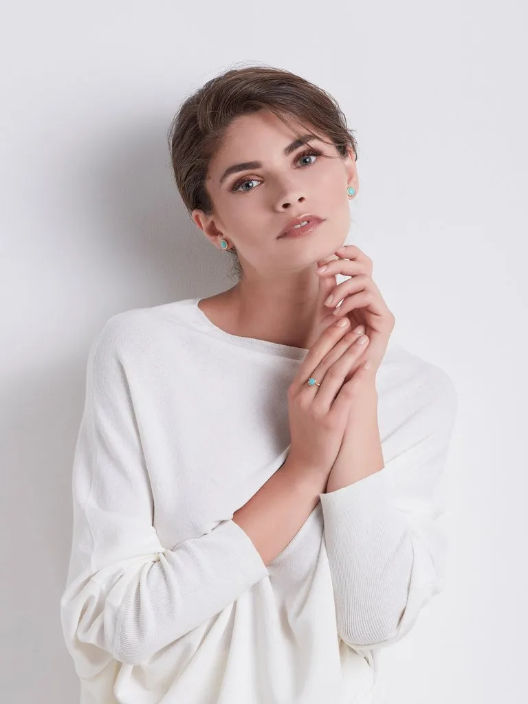 Marco Bicego Jaipur 18ct Yellow Gold Turquoise Petite Stud Earrings sold by Jura Watches product image thumbnail 2