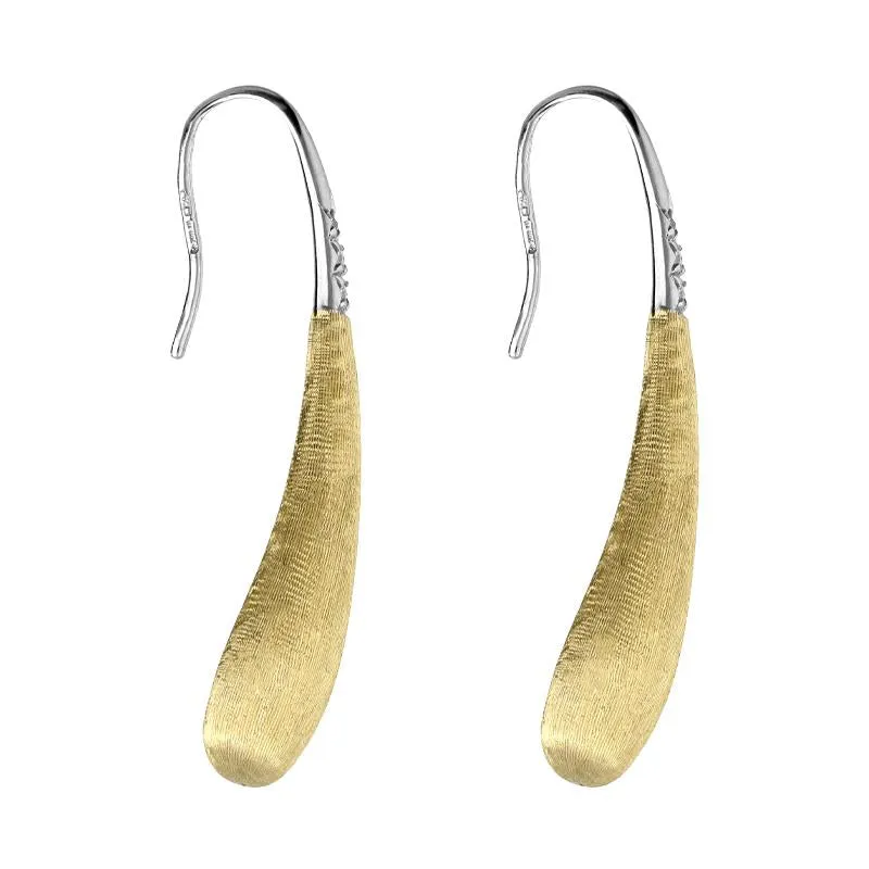 Marco Bicego Lucia 18ct Yellow Gold Diamond Small Modern Teardrop Earrings sold by Jura Watches product image thumbnail 2