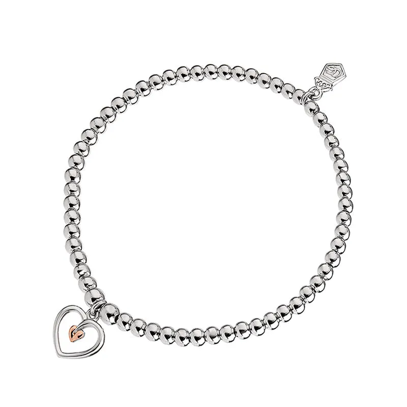 Clogau Tree of Life Heart Affinity Sterling Silver Beaded Bracelet sold by Jura Watches
