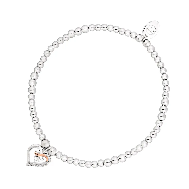 Clogau Kiss Affinity Sterling Silver Bead Bracelet sold by Jura Watches
