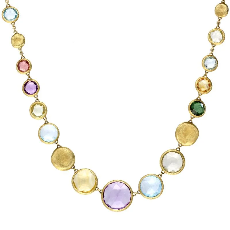 Marco Bicego Jaipur 18ct Yellow Gold Mixed Multi Stone Necklace sold by Jura Watches product image thumbnail 2