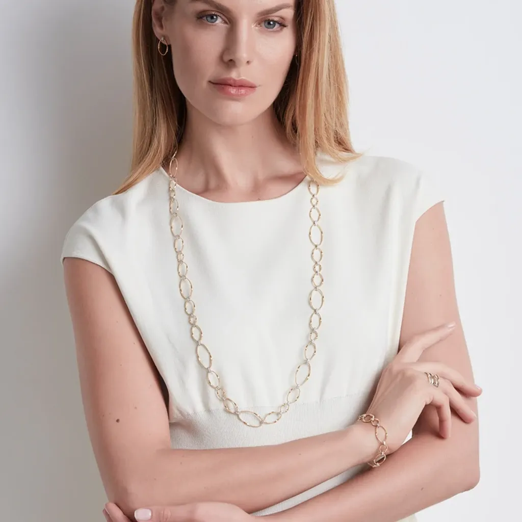 Marco Bicego Marrakech Onde 18ct Yellow Gold Diamond Bracelet sold by Jura Watches product image thumbnail 2