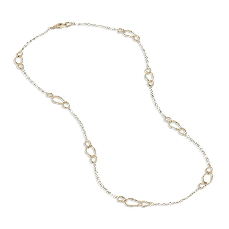 Marco Bicego Marrakech Onde 18ct Yellow Gold Chain Link Necklace sold by Jura Watches