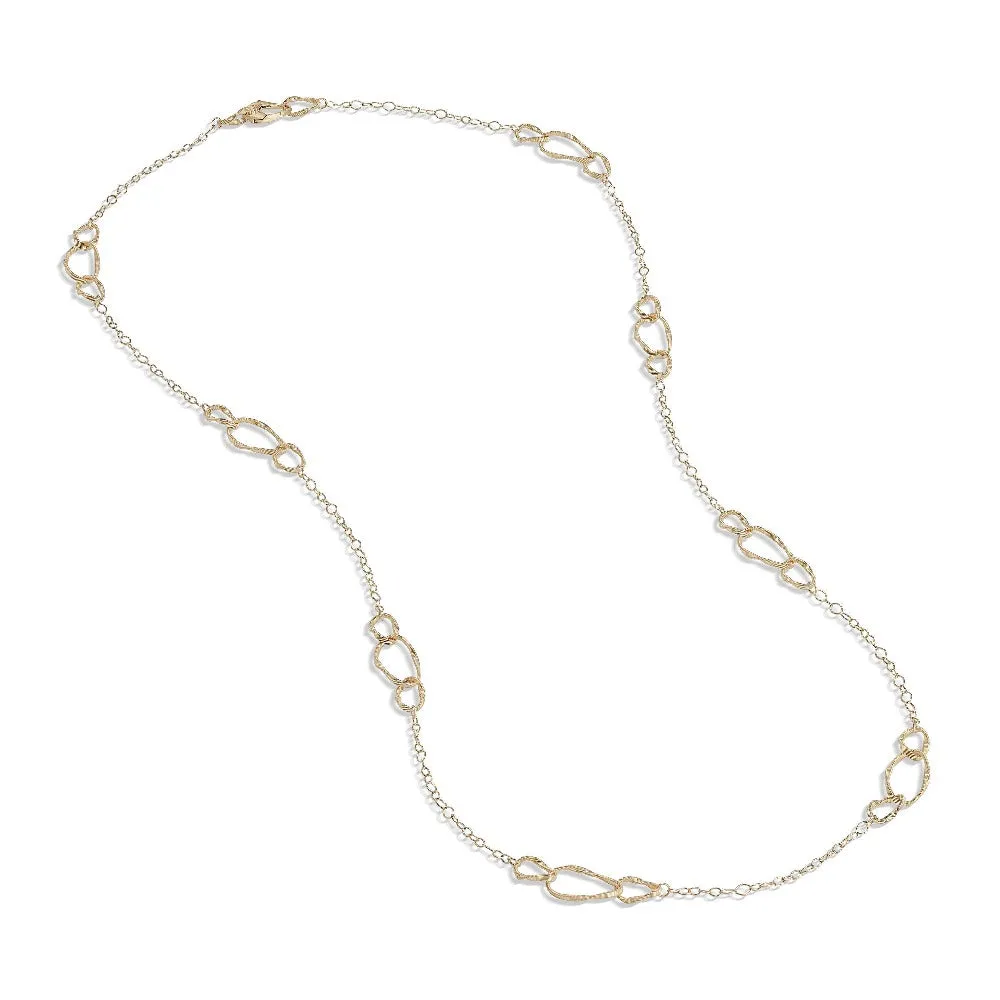 Marco Bicego Marrakech Onde 18ct Yellow Gold Chain Link Necklace sold by Jura Watches