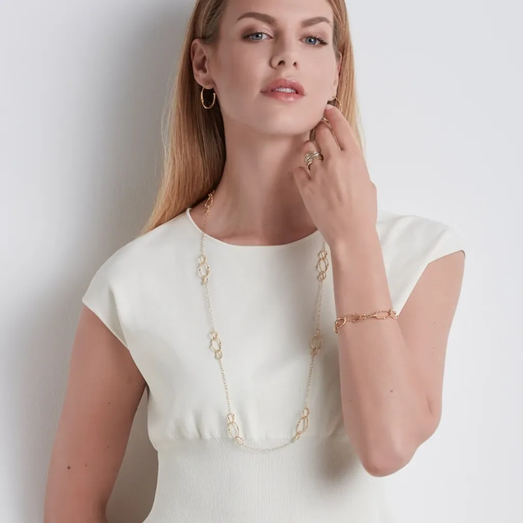 Marco Bicego Marrakech Onde 18ct Yellow Gold Chain Link Necklace sold by Jura Watches product image thumbnail 2