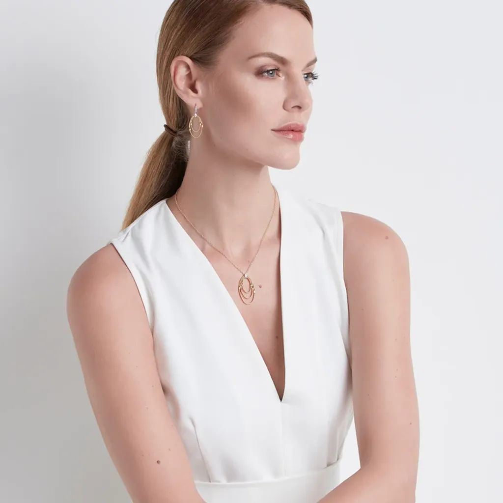 Marco Bicego Marrakech Onde 18ct Yellow Gold Diamond Drop Hook Earrings sold by Jura Watches product image thumbnail 3