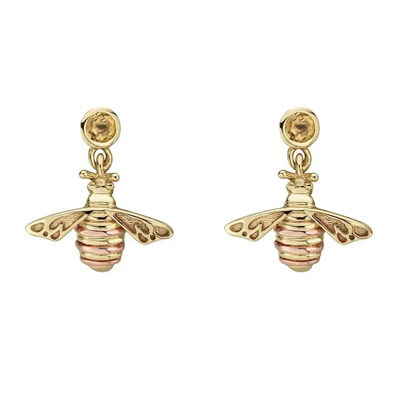 Clogau Honey Bee 9ct Yellow Gold Drop Earrings sold by Jura Watches