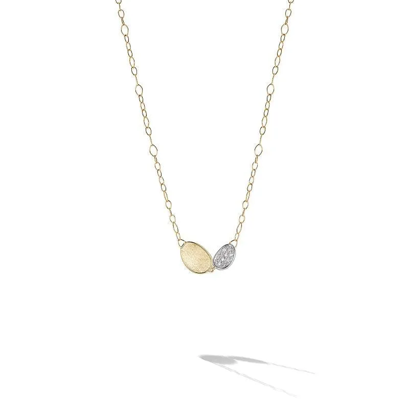 Marco Bicego Lunaria 18ct Yellow Gold Diamond Necklace sold by Jura Watches product image thumbnail 2