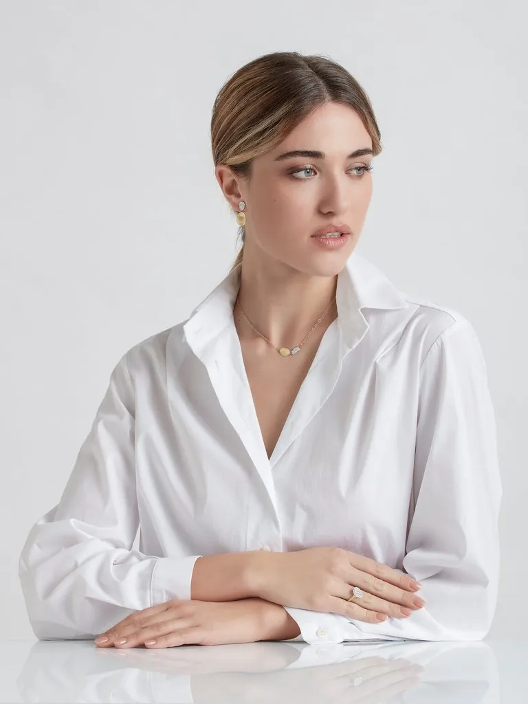 Marco Bicego Lunaria 18ct Yellow Gold Diamond Necklace sold by Jura Watches product image thumbnail 3