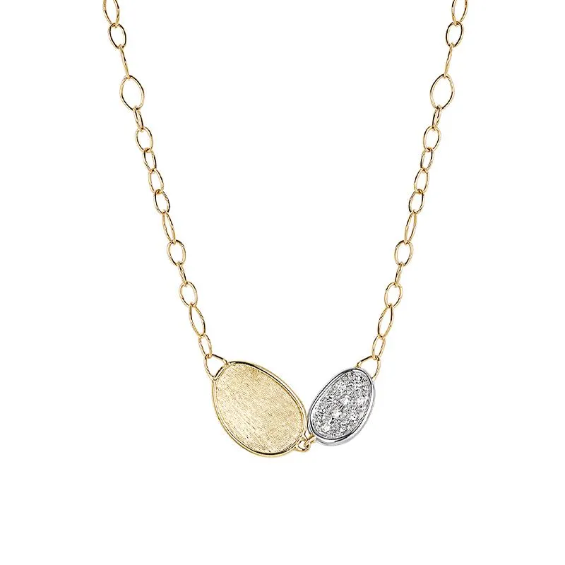 Marco Bicego Lunaria 18ct Yellow Gold Diamond Necklace sold by Jura Watches