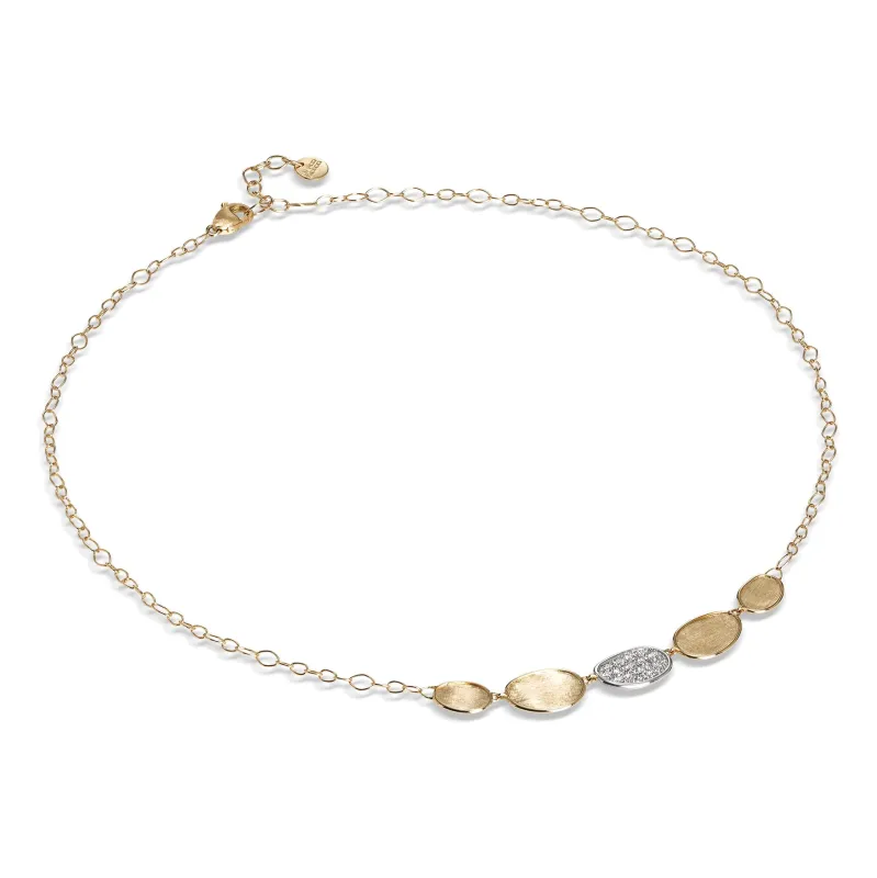 Marco Bicego Lunaria 18ct Yellow Gold Diamond Necklace sold by Jura Watches