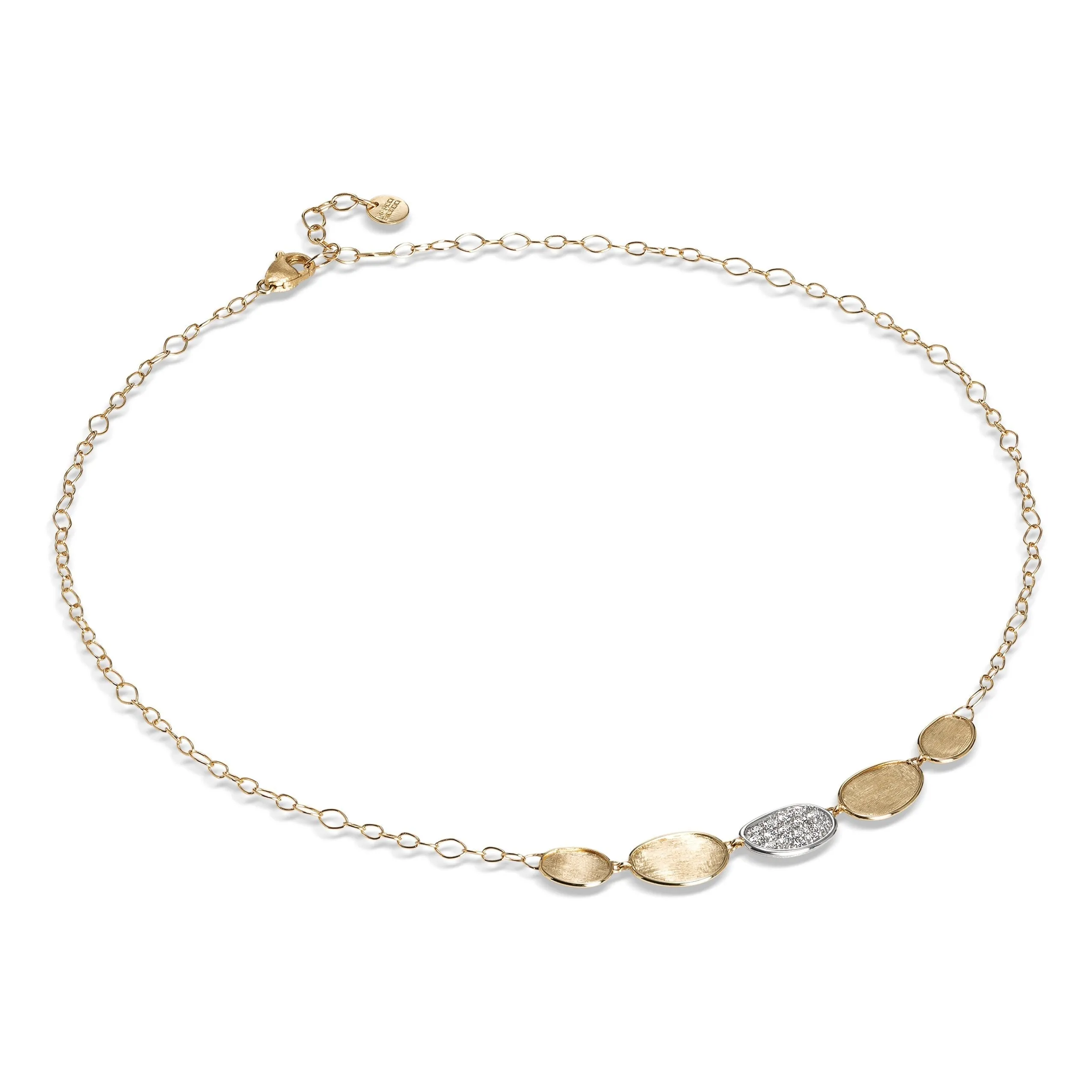 Marco Bicego Lunaria 18ct Yellow Gold Diamond Necklace sold by Jura Watches