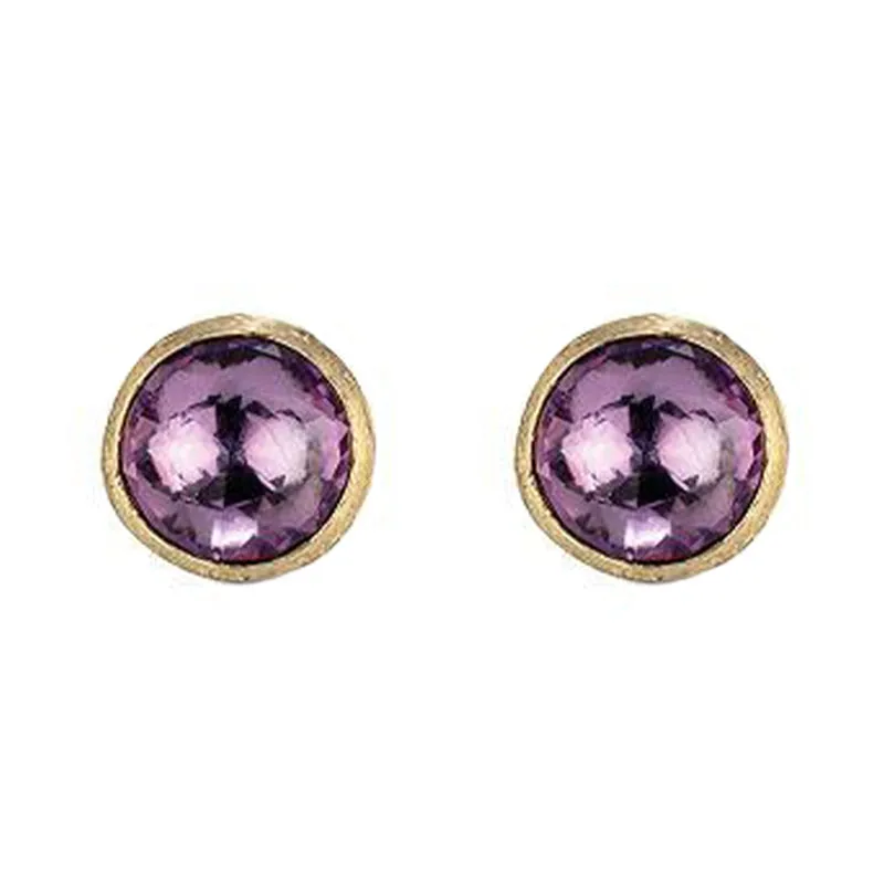 Marco Bicego Jaipur 18ct Yellow Gold Amethyst Stud Earrings sold by Jura Watches