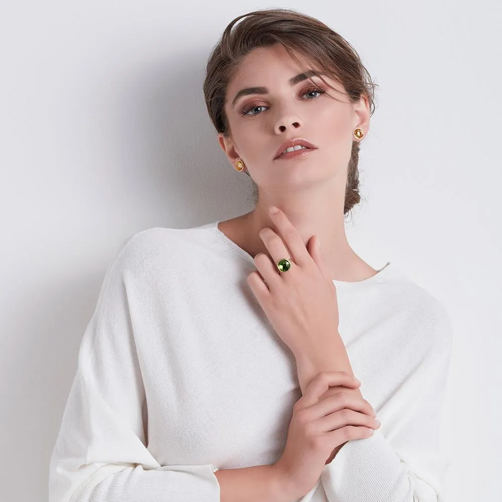 Marco Bicego Jaipur 18ct Yellow Gold Yellow Quartz Stud Earrings sold by Jura Watches product image thumbnail 3