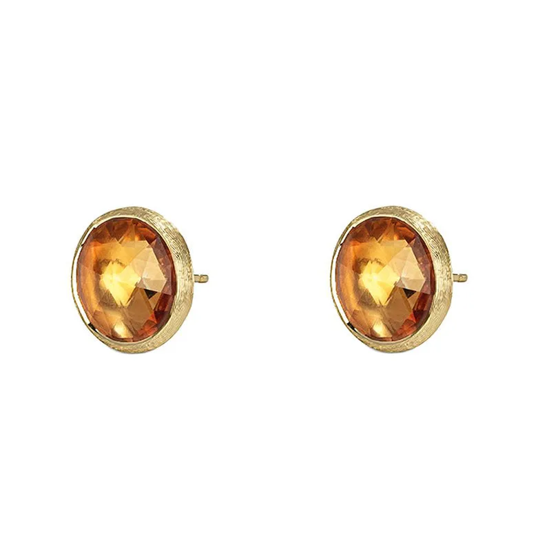 Marco Bicego Jaipur 18ct Yellow Gold Yellow Quartz Stud Earrings sold by Jura Watches product image thumbnail 2