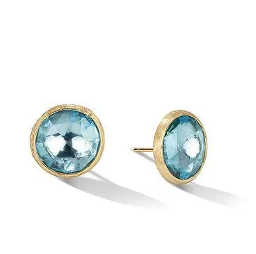 Marco Bicego Jaipur 18ct Yellow Gold Blue Topaz Stud Earrings sold by Jura Watches