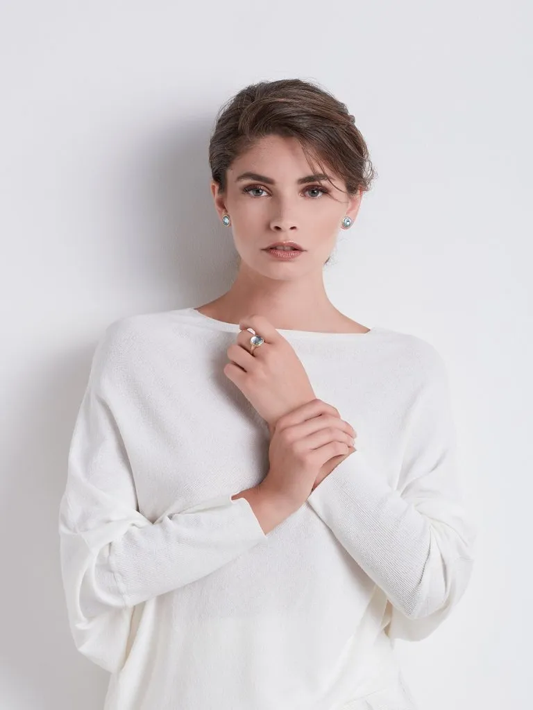 Marco Bicego Jaipur 18ct Yellow Gold Blue Topaz Stud Earrings sold by Jura Watches product image thumbnail 2