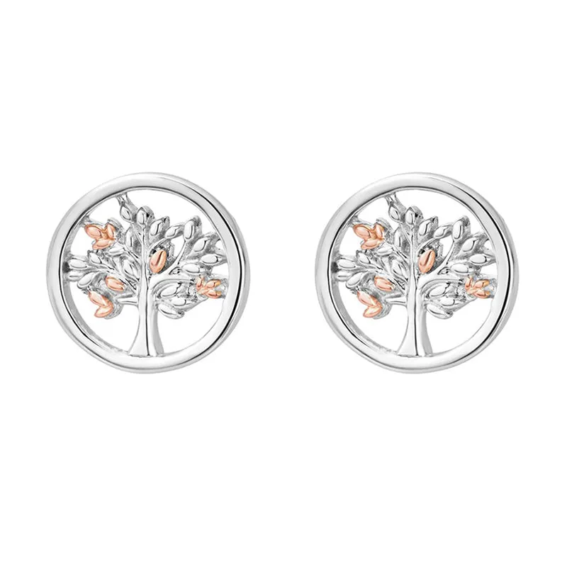 Clogau Tree of Life Sterling Silver Stud Earrings sold by Jura Watches
