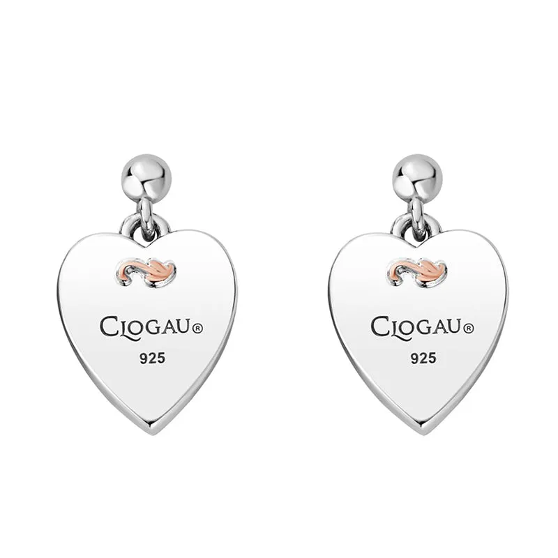 Clogau Tree of Life Sterling Silver Insignia Heart Stud Earrings D sold by Jura Watches