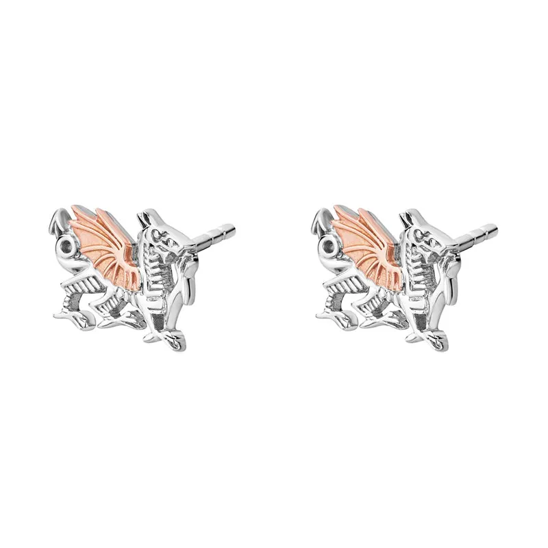 Clogau Welsh Dragon Sterling Silver Stud Earrings sold by Jura Watches product image thumbnail 2