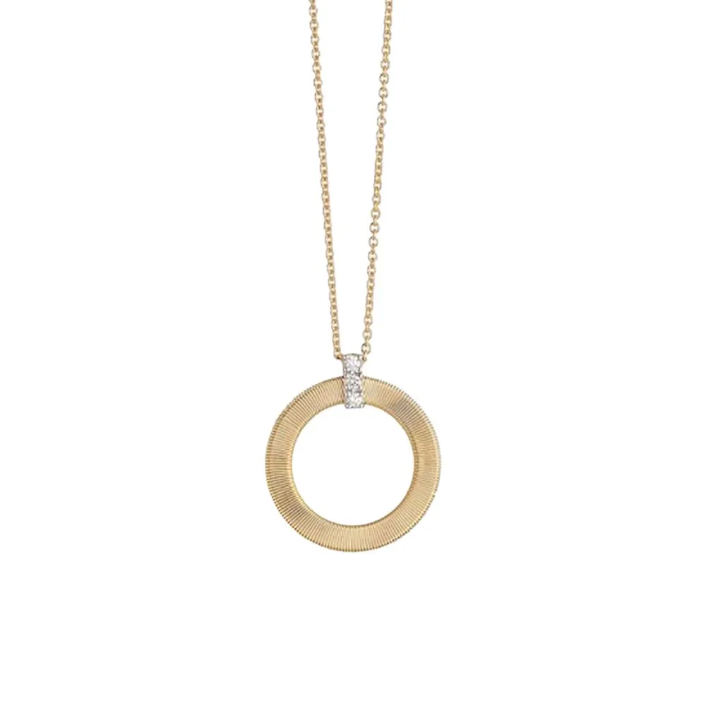 Marco Bicego Masai 18ct Yellow Gold Diamond Round Necklace sold by Jura Watches