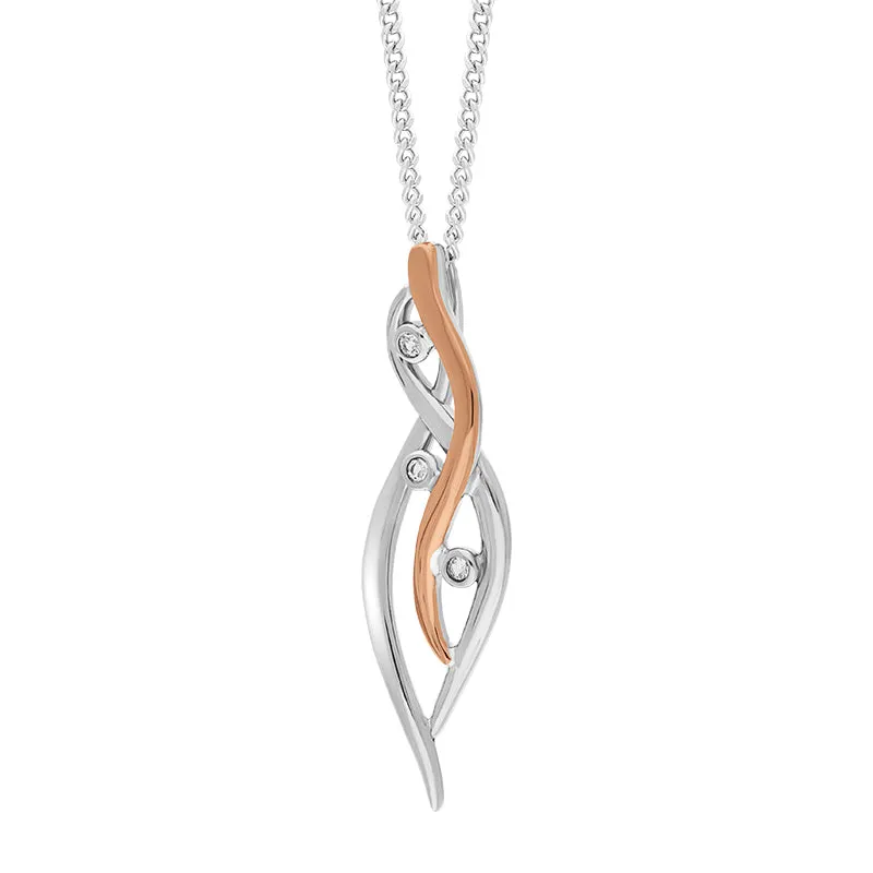 Clogau Swallow Falls Sterling Silver White Topaz Pendant sold by Jura Watches product image thumbnail 2