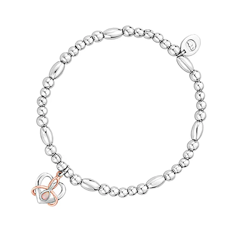 Clogau Affinity Dwynwen Sterling Silver Bead Bracelet sold by Jura Watches