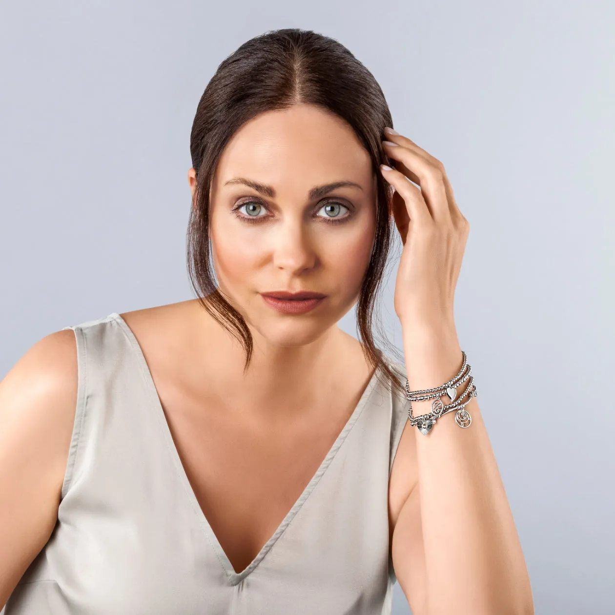 Clogau Awyr Y Nos Affinity Sterling Silver White Topaz Bracelet 16.5-17.5cm sold by Jura Watches product image thumbnail 3