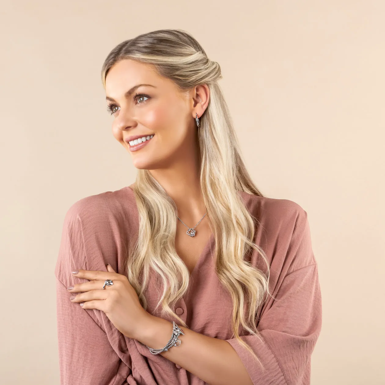 Clogau Always in my Heart Sterling Silver White Topaz Pendant sold by Jura Watches product image thumbnail 3