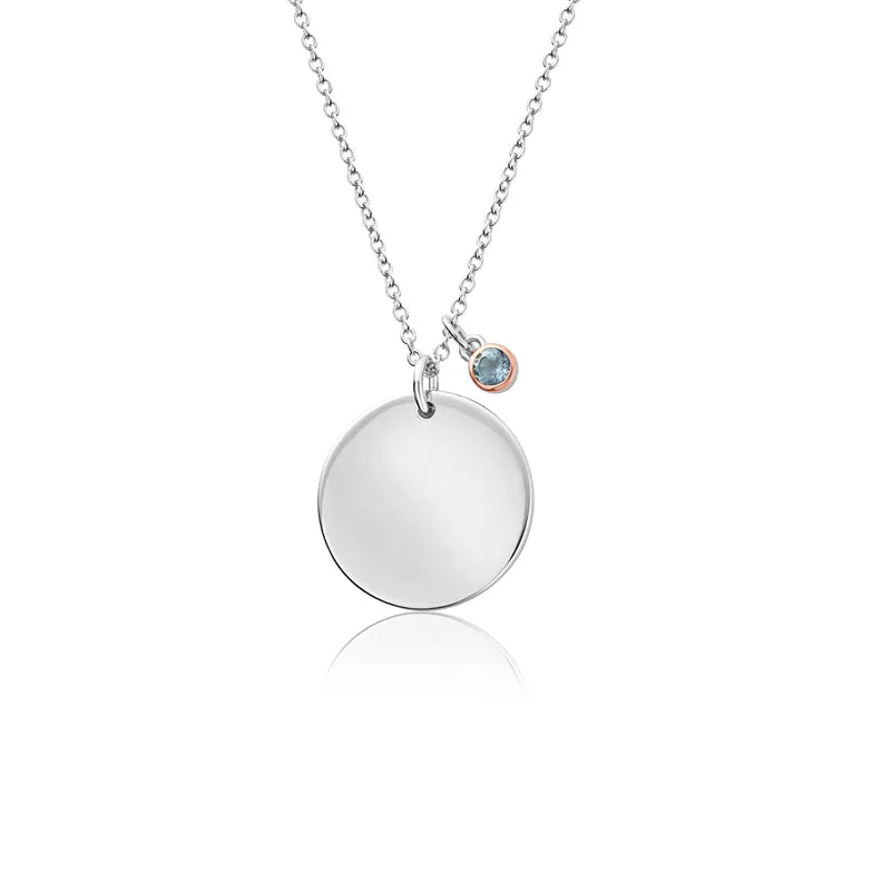 Clogau Celebration March Sterling Silver Birthstone Pendant D sold by Jura Watches