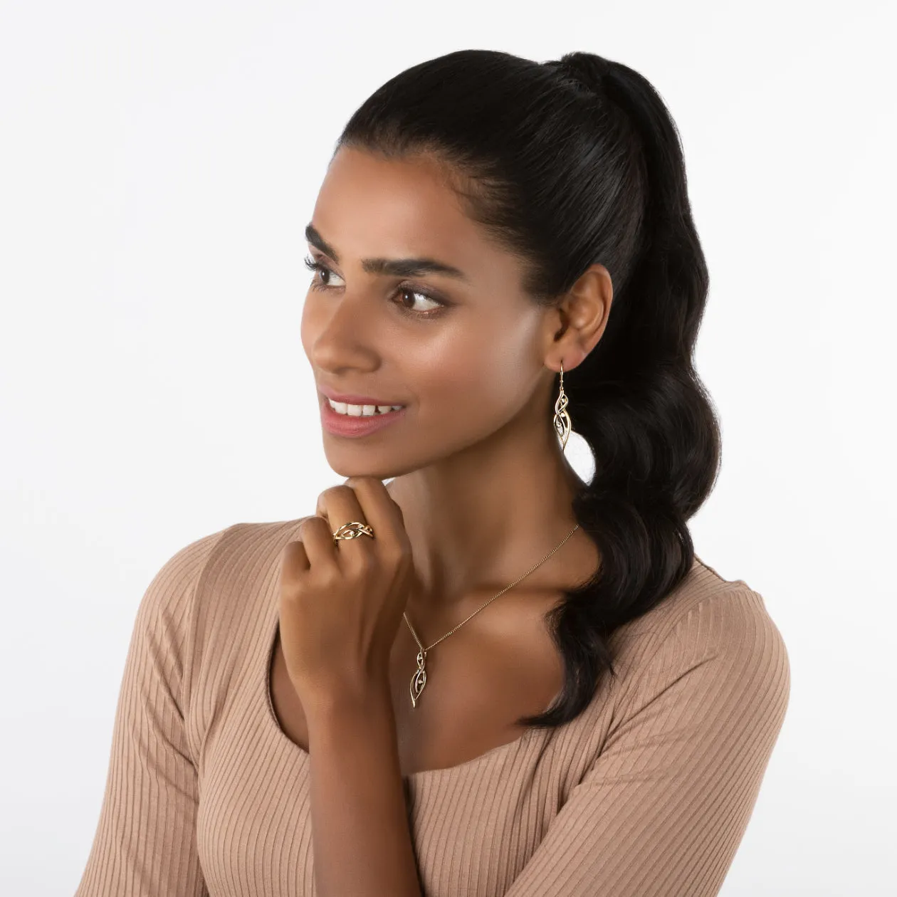 Clogau Swallow Falls 18ct Gold Diamond Pendant sold by Jura Watches product image thumbnail 2