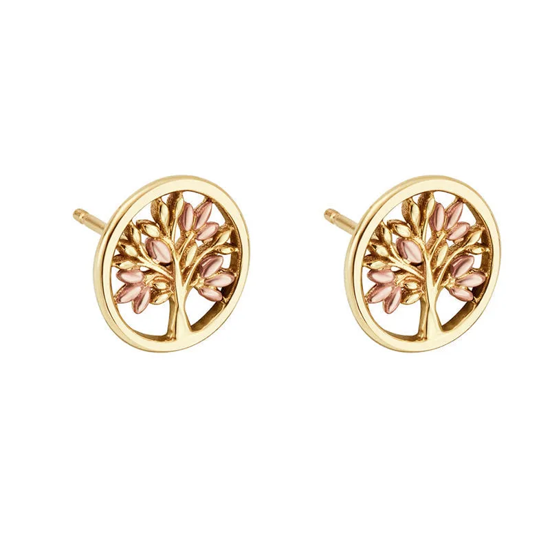 Clogau Tree of Life 9ct Gold Stud Earrings sold by Jura Watches product image thumbnail 2