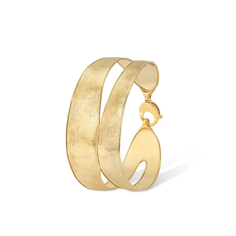 Marco Bicego Lunaria 18ct Yellow Gold Split Bangle sold by Jura Watches