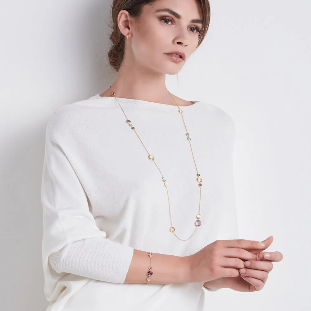 Marco Bicego Jaipur 18ct Yellow Gold Multicolour Gemstone Necklace sold by Jura Watches product image thumbnail 2