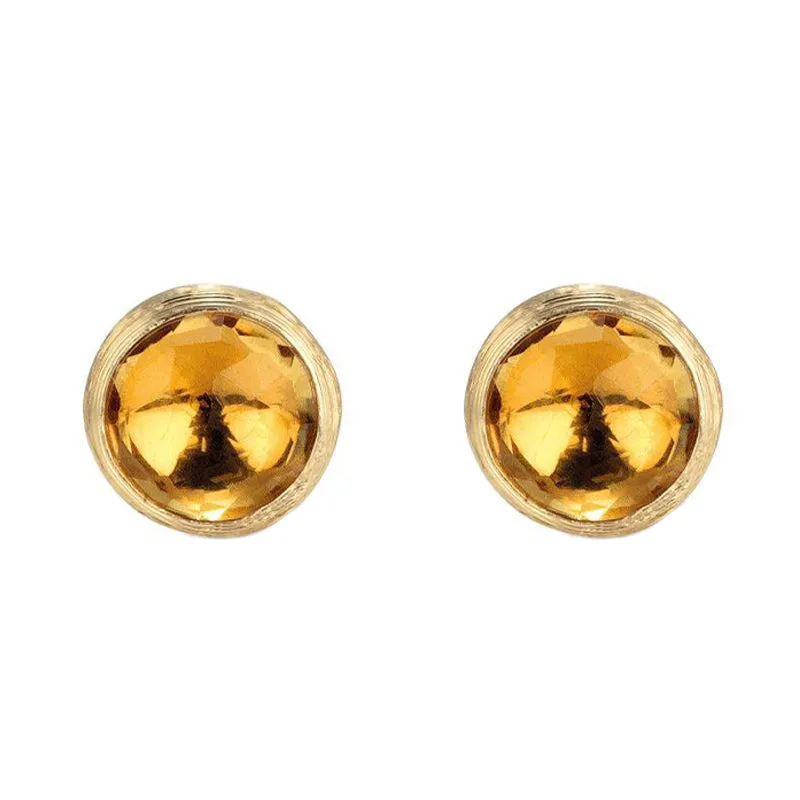 Marco Bicego Jaipur 18ct Yellow Gold Yellow Quartz Stud Earrings sold by Jura Watches