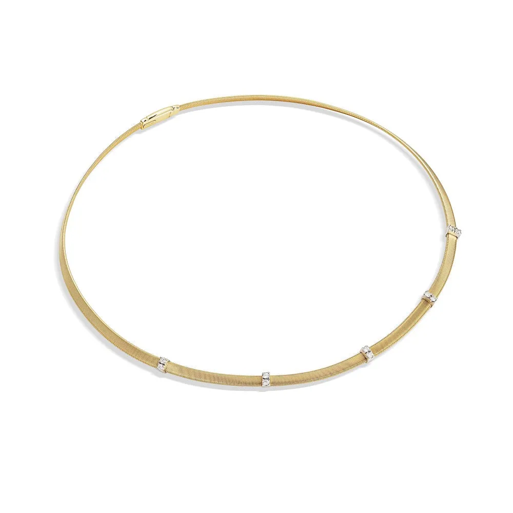 Marco Bicego Masai 18ct Yellow Gold 0.30ct Diamond Necklace sold by Jura Watches