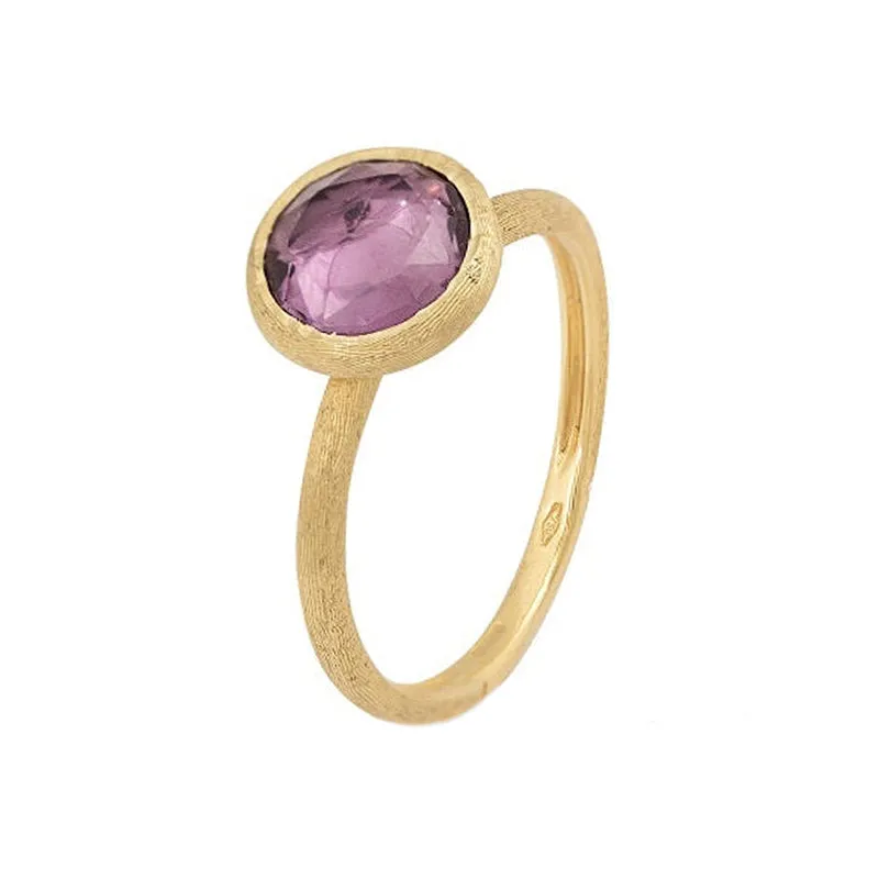 Marco Bicego Jaipur 18ct Yellow Gold Amethyst Ring sold by Jura Watches