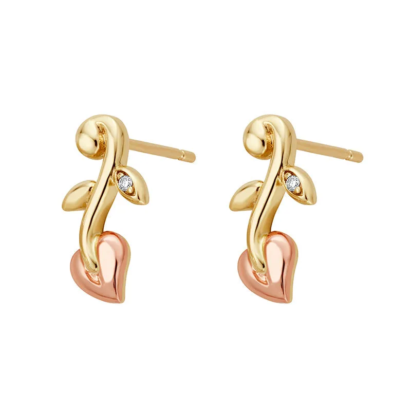 Clogau Vine Of Life 9ct Gold Diamond Drop Earrings sold by Jura Watches product image thumbnail 2